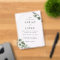 Simple Modern Minimal Green Leaf Wedding