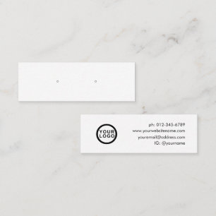 Simple Modern Minimal Jewellery Earring Display Mini Business Card