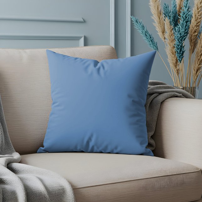 Simple Modern Minimal Solid Sky Blue Colour Decor Cushion (Simple Modern Minimal Solid Sky Blue Color Decor Throw Pillow)
