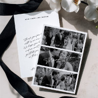 Simple Modern Minimalist 3 Photo Wedding 