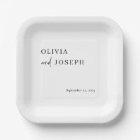 Simple Modern Minimalist | Black and White Wedding