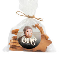 Simple Modern Minimalist Boho 1st Birthday Photo 