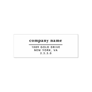 Simple Modern Minimalist Business  Self-inking Stamp