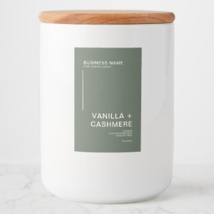 Simple Modern Minimalist Candle Label