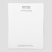 Simple Modern Minimalist Elegant Office Letterhead