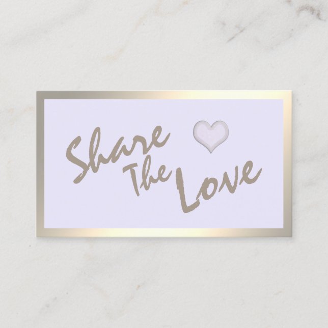 Simple modern minimalist gold referral card (Front)