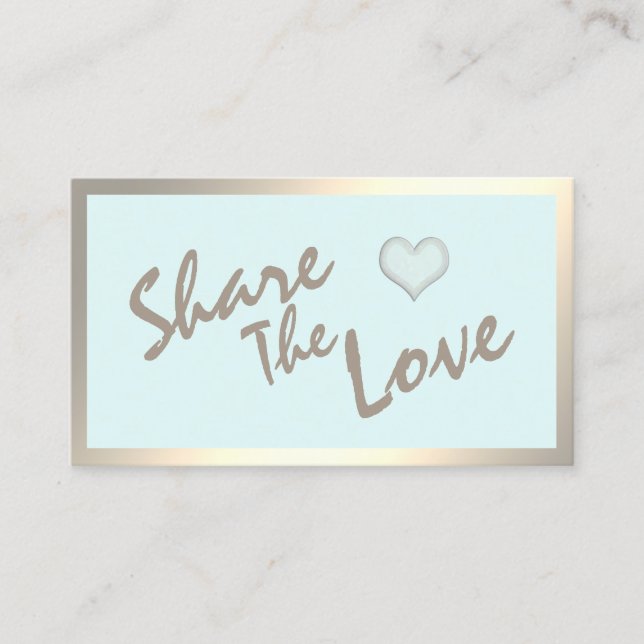 Simple modern minimalist gold referral card (Front)