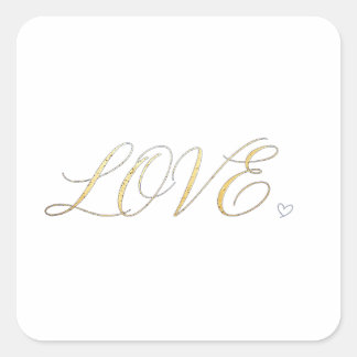 Simple modern Minimalist LOVE sticker