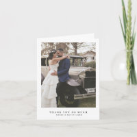 Simple Modern Minimalist Photo Wedding