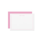 Simple Modern Minimalist Pink Two Border Monogram