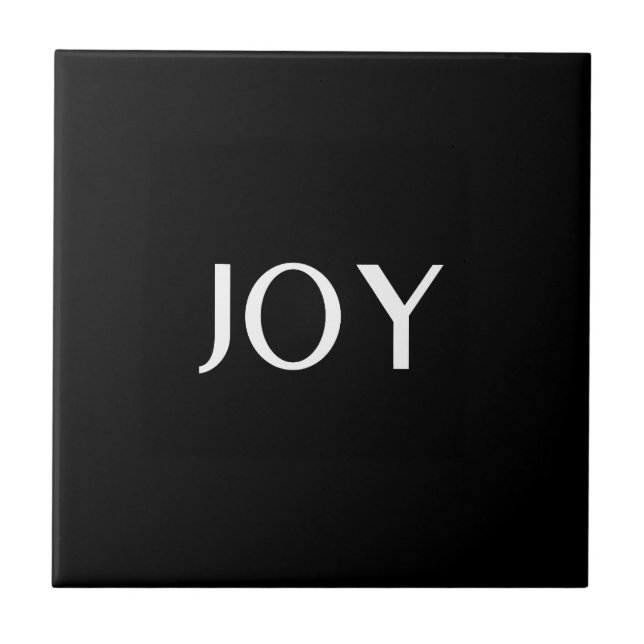 Simple Modern Minimalist Professional Black  Ceramic Tile (Front)