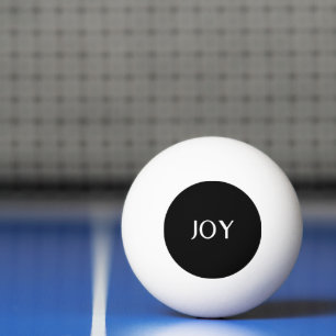 Simple Modern Minimalist Professional Black Ping Pong Ball