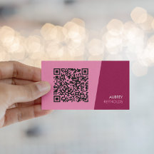 Simple Modern Minimalist QR Code Pink