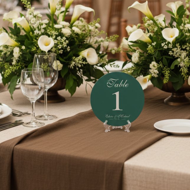 Simple Modern Minimalist Sage Green Wedding Holiday Card (Guide guests to their seats in style with this Sage Green Wedding Table Number Sign!)