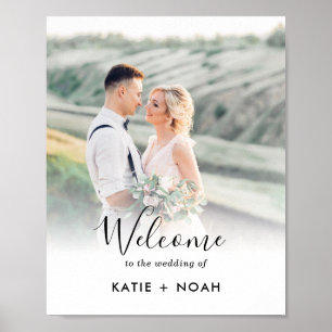 Simple Modern Minimalist Wedding Welcome Sign