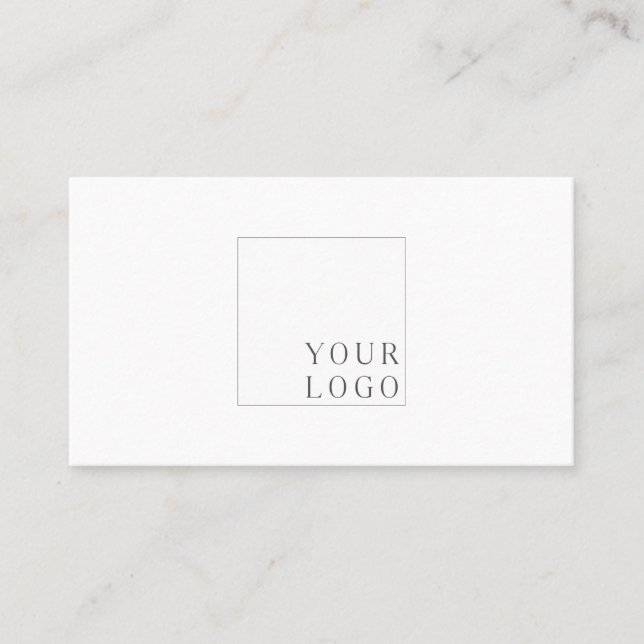 Simple Modern Minimalistic Professional Logo  Business Card (Front)