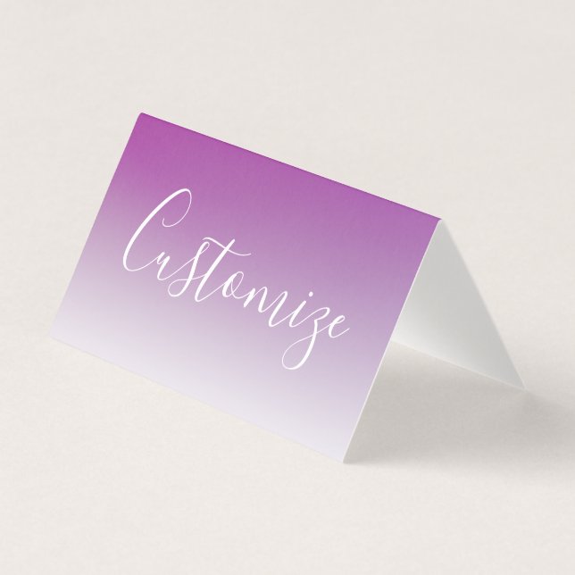 Simple Modern Minimalistic Purple Ombre Gradient (Front)