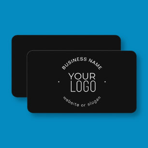 Simple modern minimalistic template black white business card