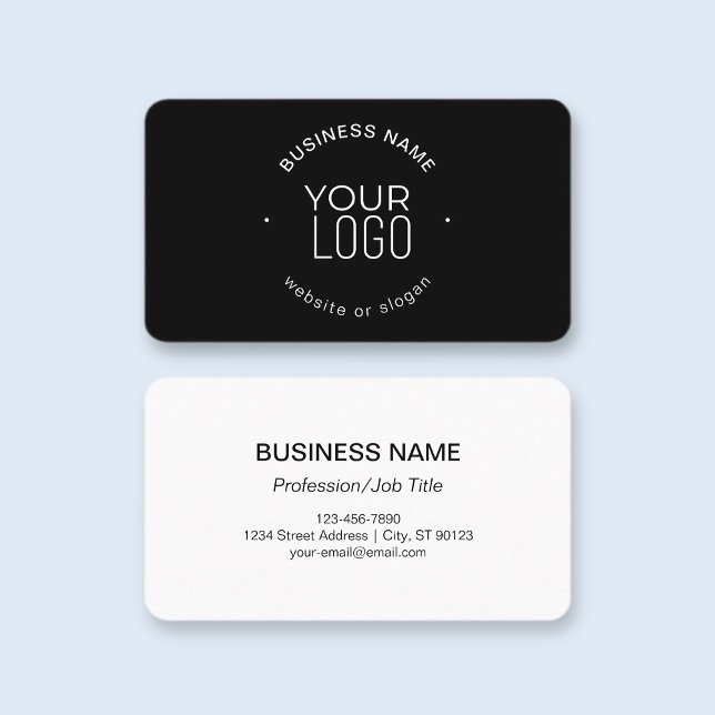 Simple modern minimalistic template | black white business card (Creator Uploaded)