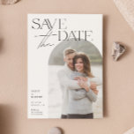 Simple Modern Minimilast Arch Photo Wedding Save The Date<br><div class="desc">This Simple Modern Minimilast Arch Photo Wedding Save the Date design is more than just a card; it's the first glimpse into the love story you’re about to share with the world. Thoughtfully created for couples who value elegance and simplicity, this piece is a celebration of your unique journey, wrapped...</div>