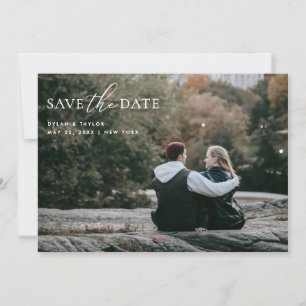 Simple Modern Mixed Font 2-Photo  Save The Date