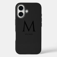 Simple Modern Monogram Case-Mate iPhone Case