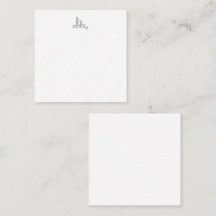 Simple Modern Monogram Elegant Script