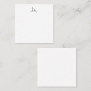 Simple Modern Monogram Elegant Script   Card