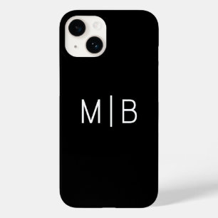 Simple Modern Monogram Initial Personalised Case-Mate iPhone 14 Case