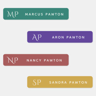 Simple Modern Monogram Kids Name Clothing