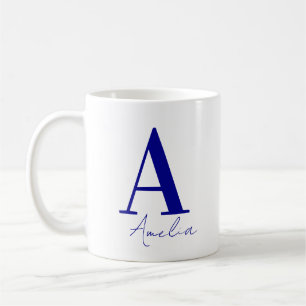 Simple Modern Monogram Name Coffee Mug