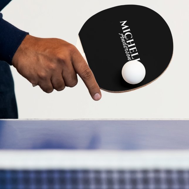 Simple Modern Monogram Ping Pong Paddle (Insitu)