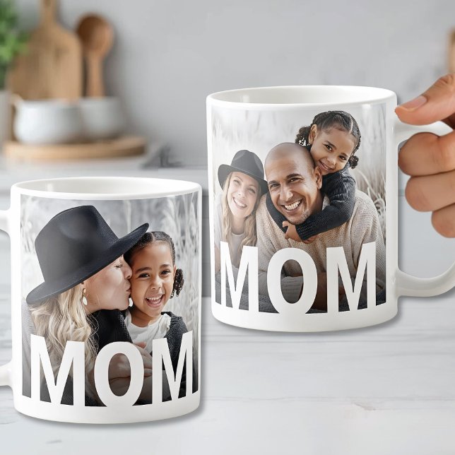 Simple Modern Mum Photo Coffee Mug (Simple Modern Mom Photo Coffee Mug)