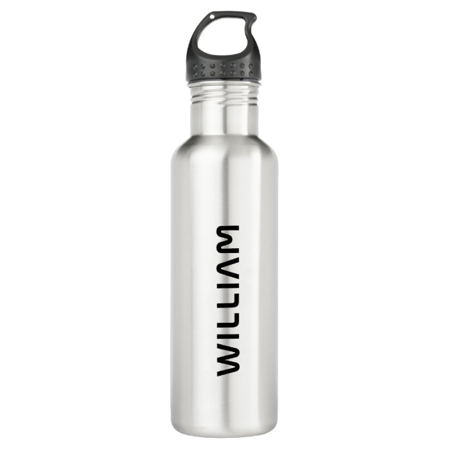 Simple Modern Name | Personalised 710 Ml Water Bottle (Front)