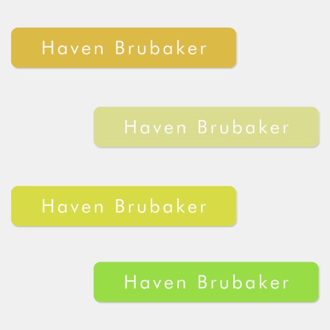 Simple Modern Names Custom Waterproof Kids (Group)