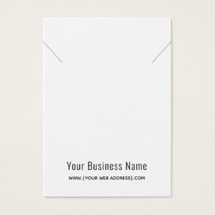 Simple Modern Necklace Pendant Display Card