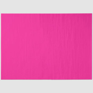 Simple Modern Neon Fluorescent Pink Tissue Paper