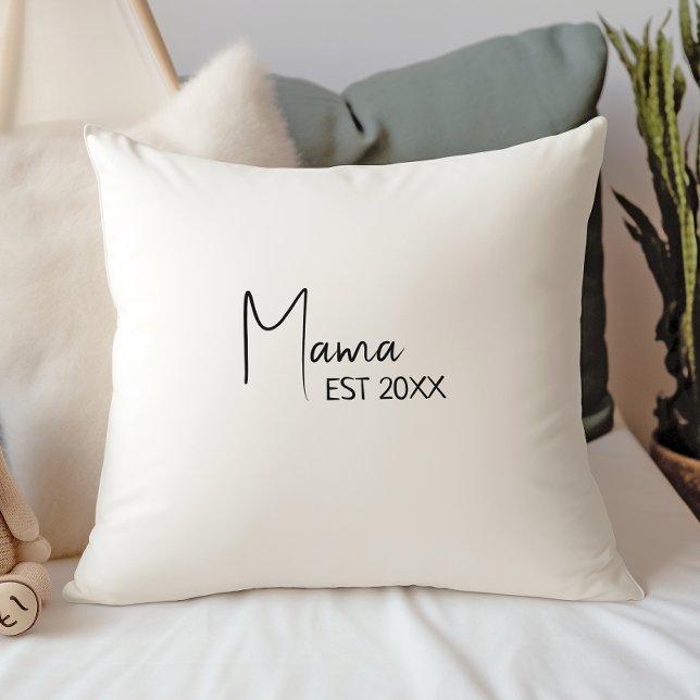 Simple Modern Neutral Mama Est Cushion (Creator Uploaded)