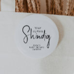 Simple Modern Neutral Tiny Human shindig 6 Cm Round Badge<br><div class="desc">Celebrate your little one with our simple modern neutral tiny human shindig button, featuring a minimalist black-and-white design that is modern and pretty. With its clean, boho-inspired aesthetic, the contemporary, gender-neutral vibe is perfect for welcoming a baby boy or girl in any season—whether it's fall, winter, spring, or beyond. This...</div>