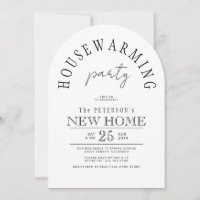 Simple modern new house housewarming party