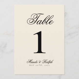 Simple Modern Old Money Black and Cream Wedding