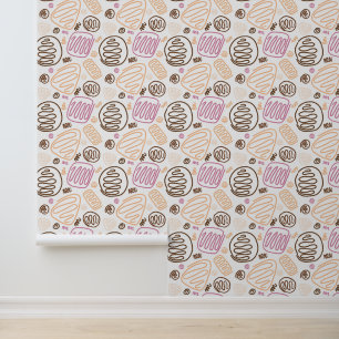 Simple Modern One Line Abstract Pattern Wallpaper