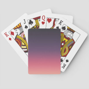 Simple Modern Peach to Purple Gradient Playing Cards