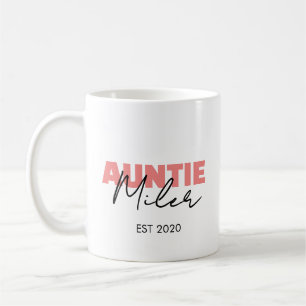 Simple Modern Personalise Stylish Blush Pink Clean Coffee Mug