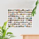Simple Modern Personalised 108 Photo Collage Poster<br><div class="desc">Create your own personalised photo collage poster featuring 108 of your favourite pictures.</div>