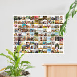Simple Modern Personalised 108 Photo Collage Poster<br><div class="desc">Create your own personalised photo collage poster featuring 108 of your favourite pictures.</div>