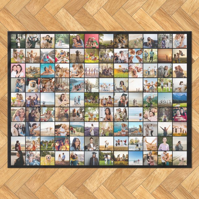 Simple Modern Personalised 108 Photo Collage Tablecloth (Creator Uploaded)