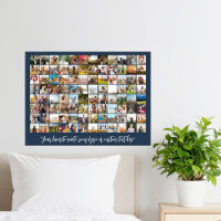 Simple Modern Personalised 96 Photo Collage