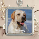 Simple Modern Personalised Pet Dog Family Photo Charm<br><div class="desc">Custom picture jewellery collection - a modern and minimalist way to cherish your loved ones, pets and memories forever. Our personalised name jewellery is the perfect way to keep your family and friends close to your heart. Our photo jewellery features a simple and elegant design that will complement any outfit,...</div>