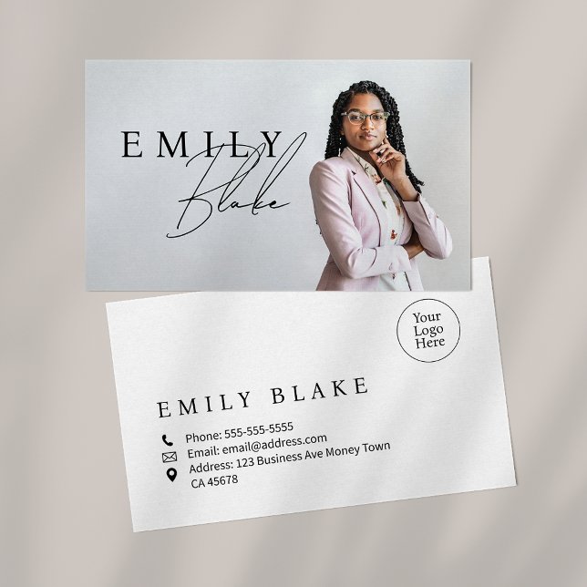 Simple Modern Photo Business  Card (Creator Uploaded)